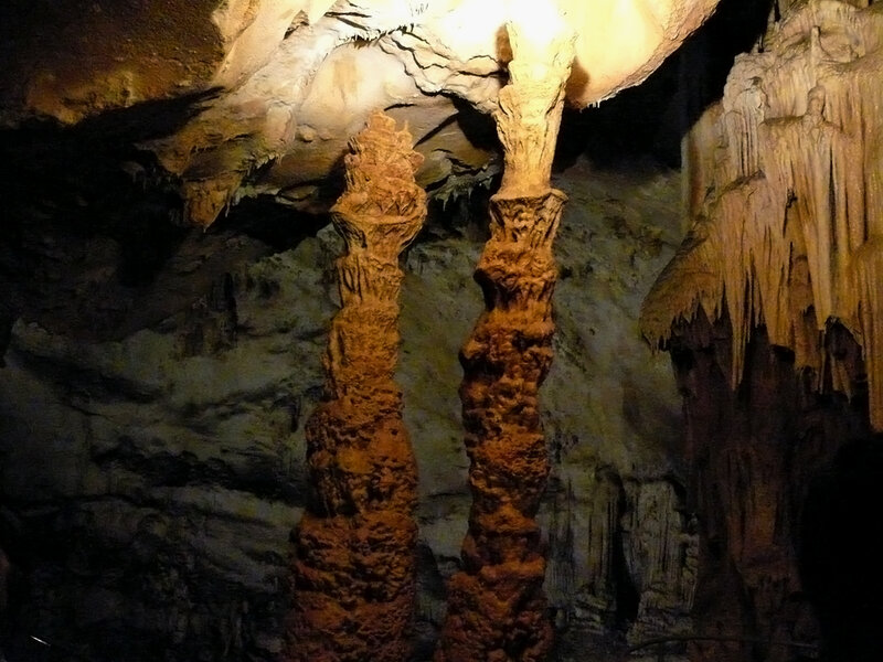 Cave Stalagmites and Stalactites