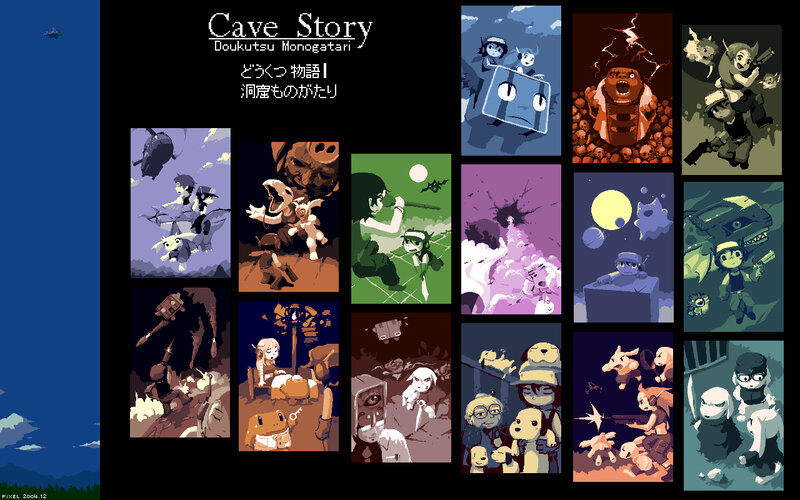 Cave Story game art collage