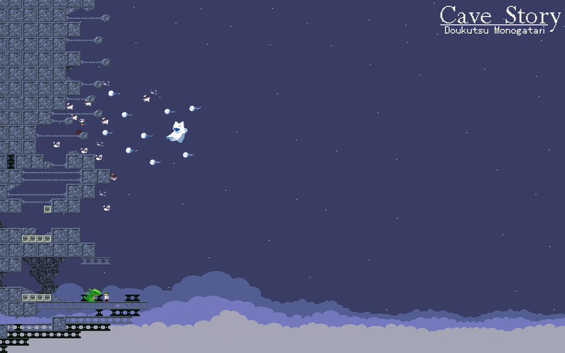 Cave Story gameplay scene