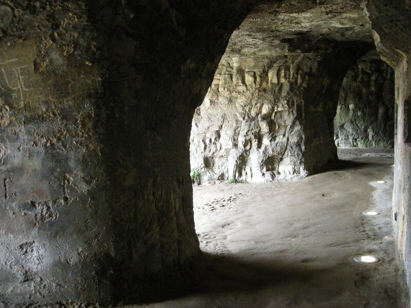 Cave tunnel interior