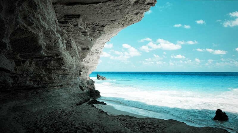 Cave View of Beach