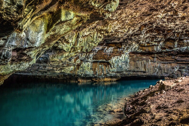 Cave with Blue Pool