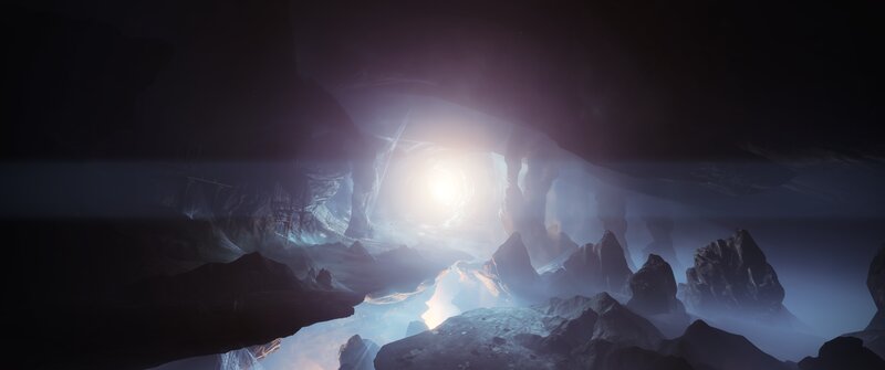 Cave with Bright Light