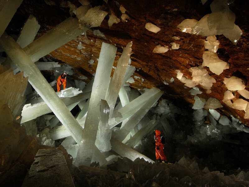 Cave with giant crystals
