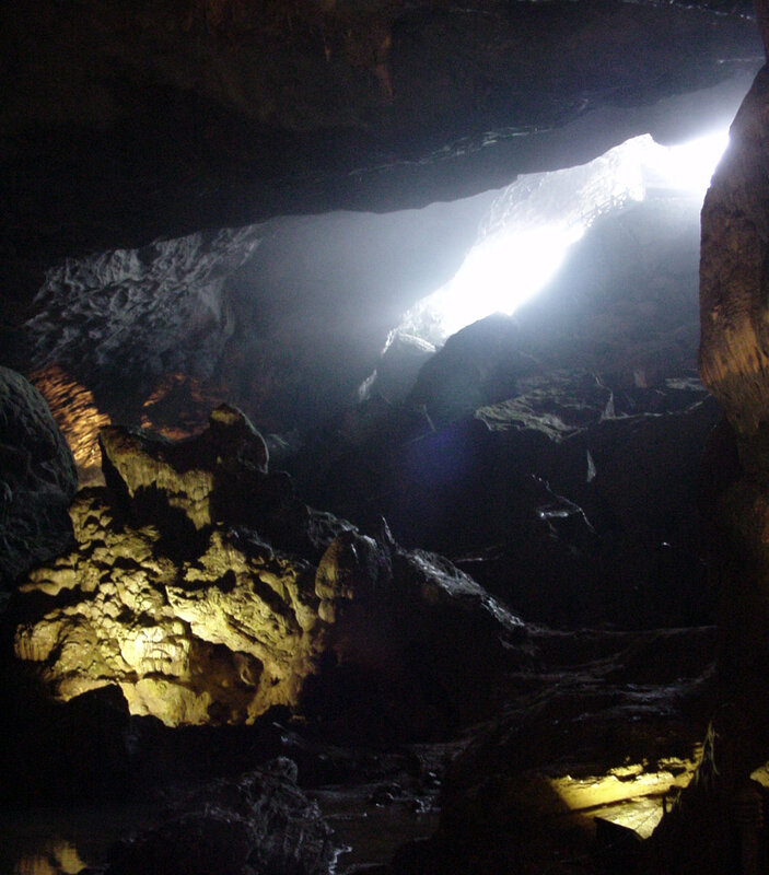 Cave with natural light