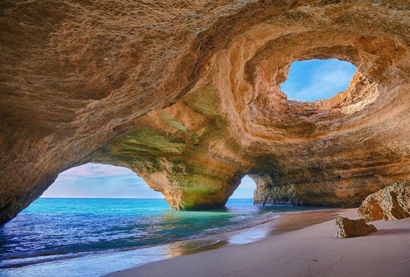 Cave with Ocean View — Blue