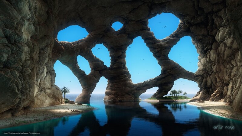 cave with ocean view