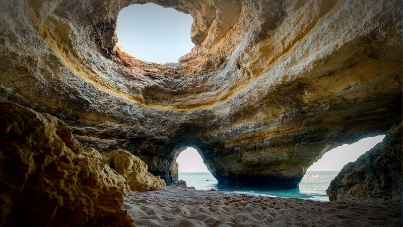 Cave with Sandy Beach
