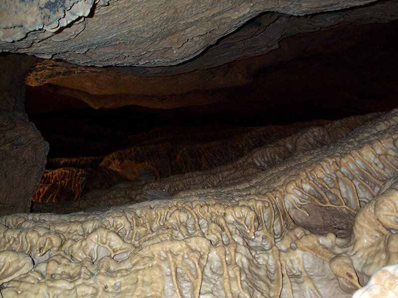 Cave with stalactites and formations
