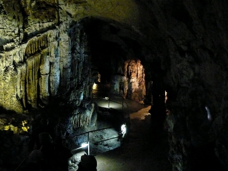 Cave with Stalactites — Black, Dark