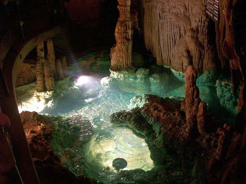 Cave with Stalactites — Brown, Dramatic, Night