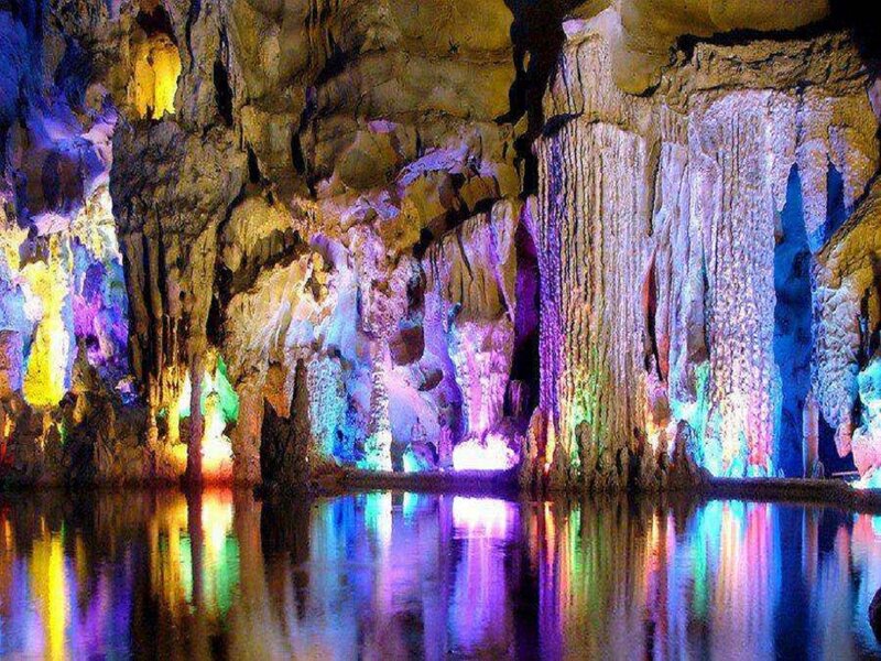 Cave with Stalactites — Purple