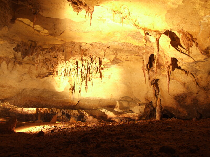 Cave with Stalactites — Yellow