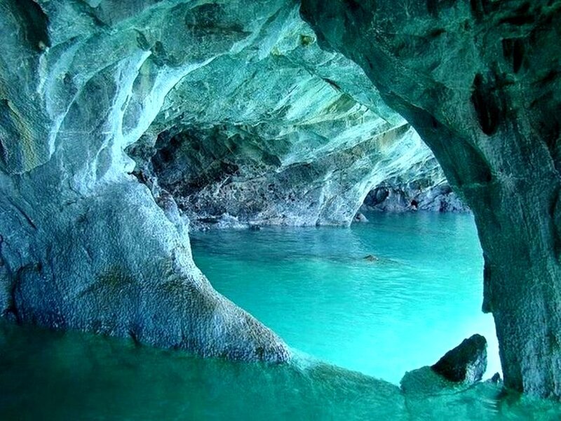Cave with Turquoise Water — Serene