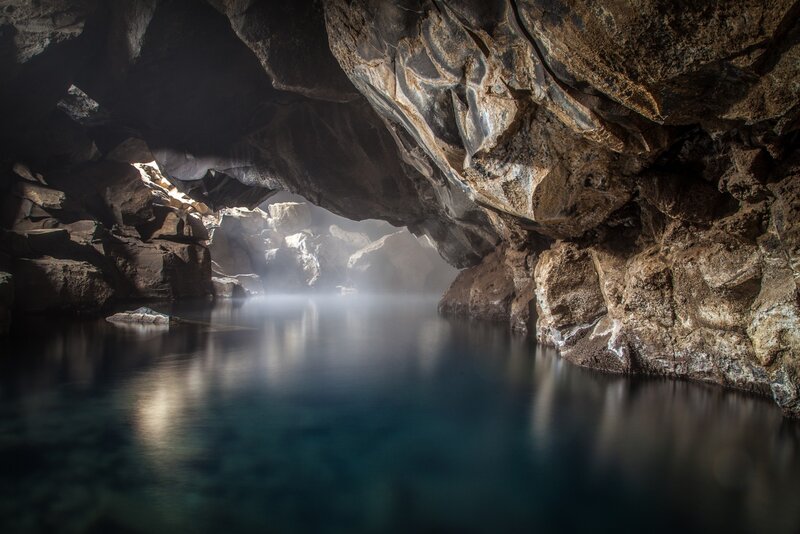 Cave with Underground Lake — Brown