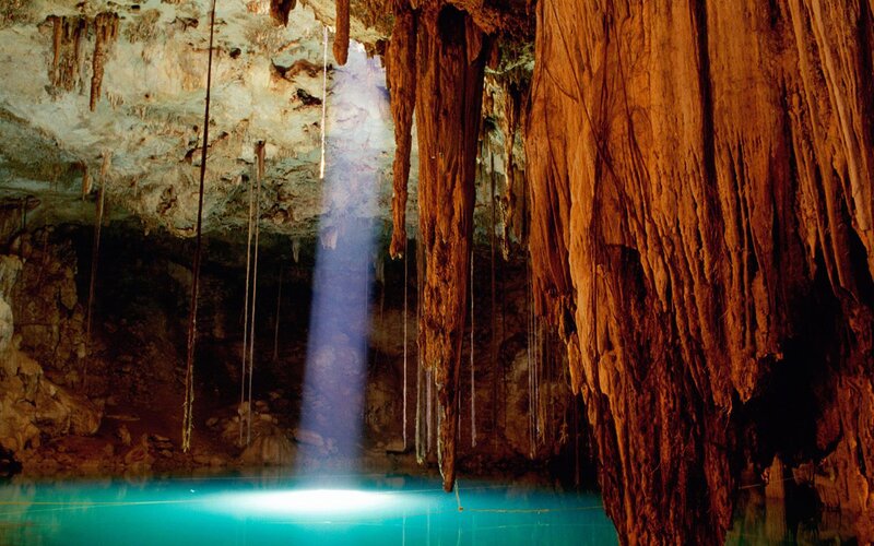 Cave with Underground Pool — Blue