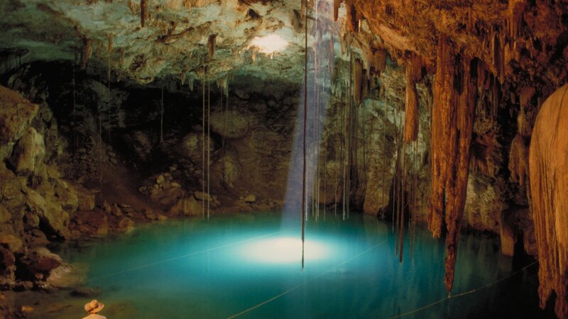 Cave with underground pool