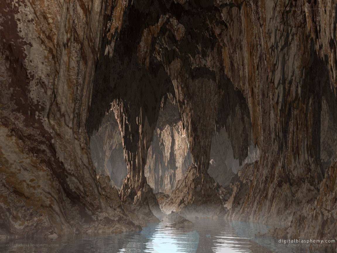 cave with underground river