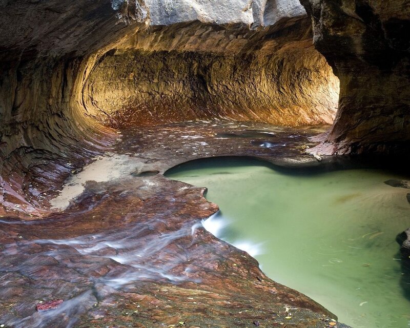 cave with water pool