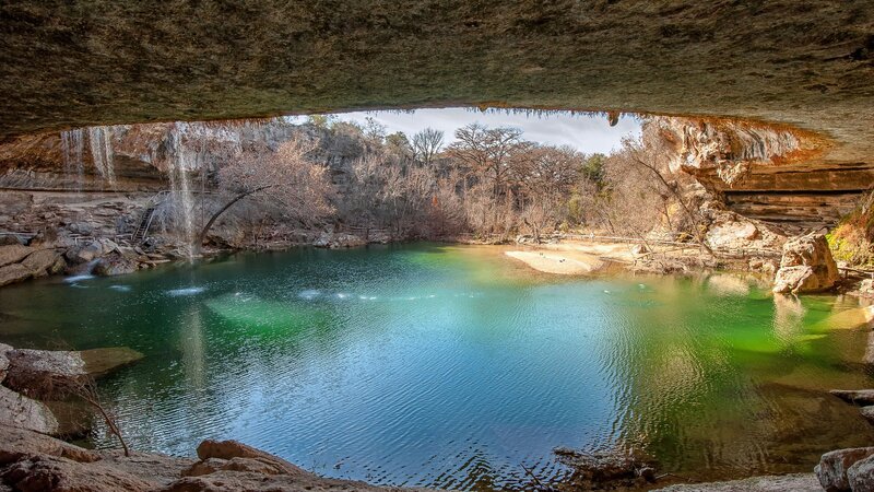 Cave with Waterfall Pool