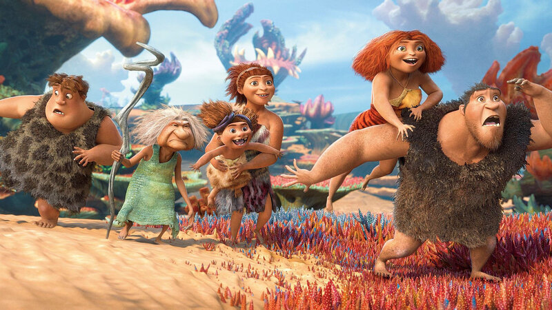 Caveman Family Running