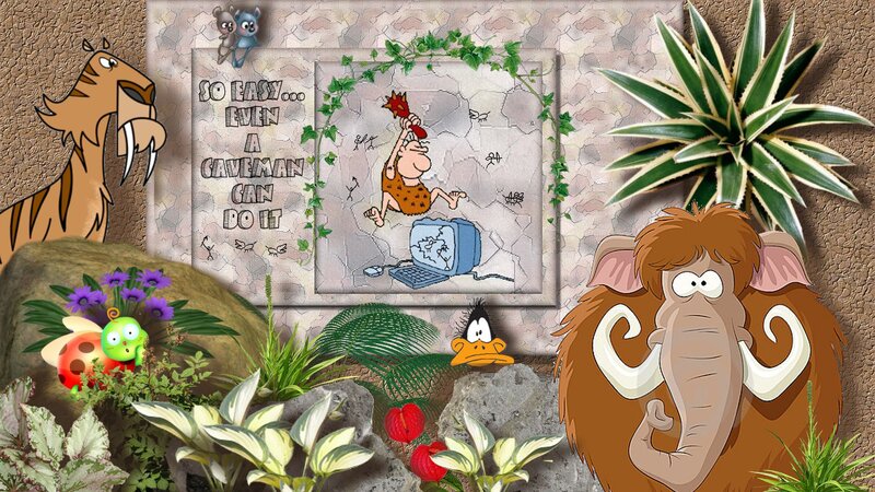 Caveman with Laptop