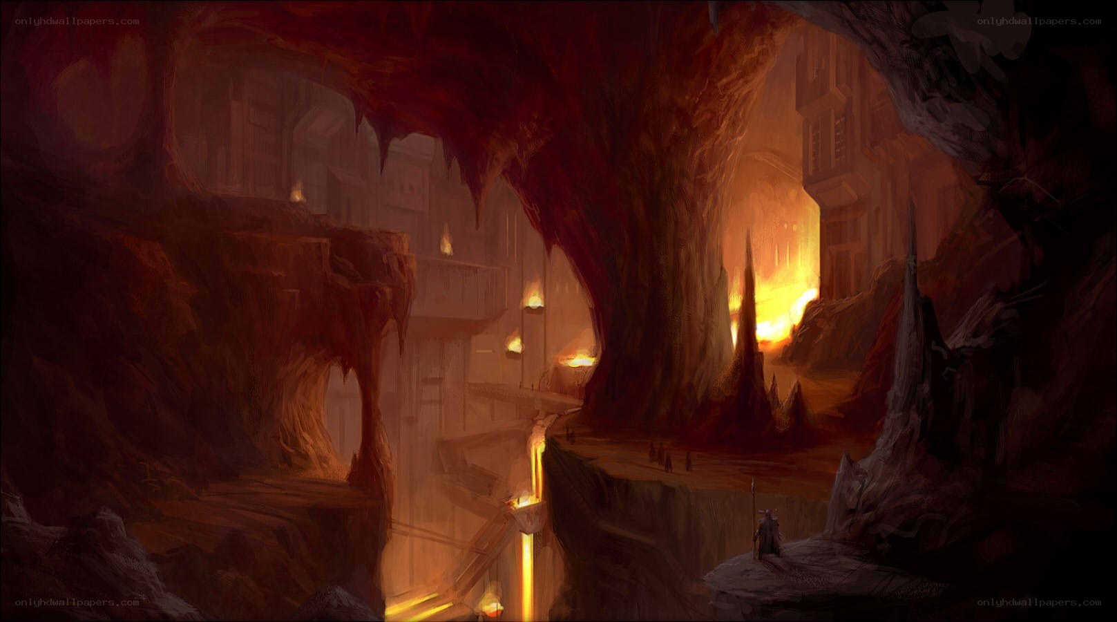 cavern with ancient ruins