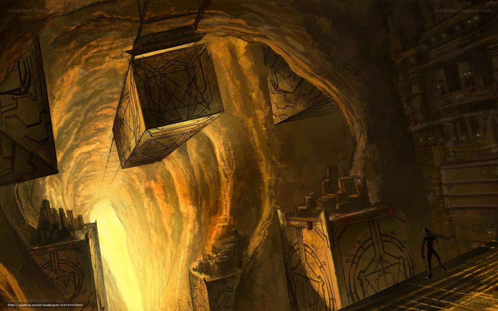 Cavernous industrial chamber