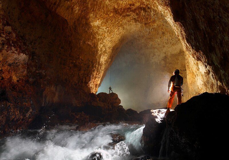 Cavers in Cave