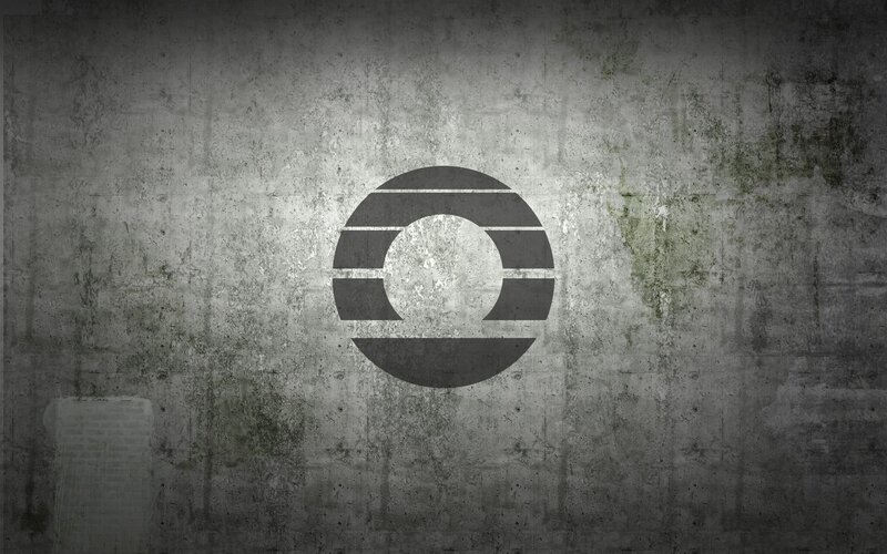 CBS logo on concrete wall