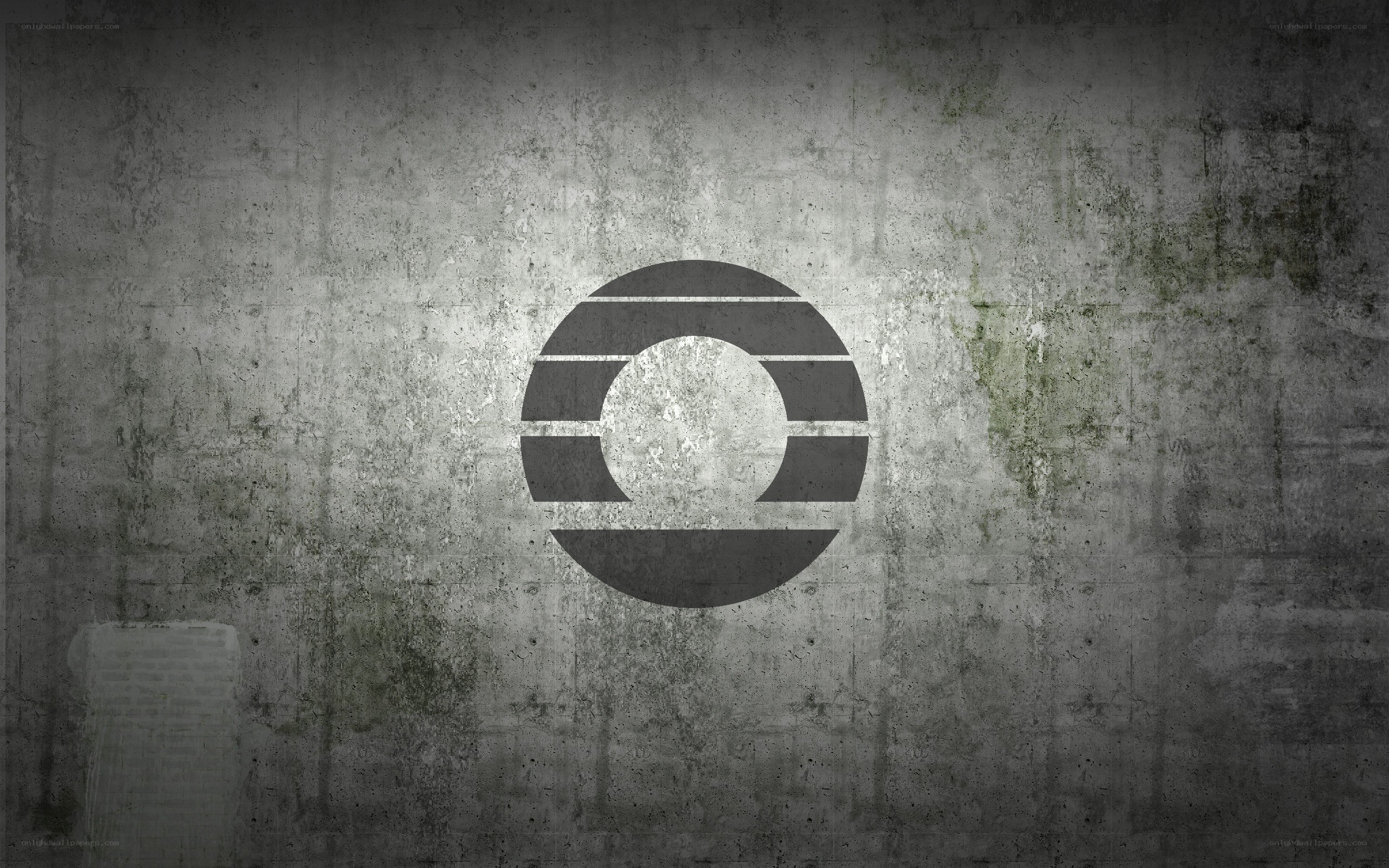 CBS logo on concrete wall