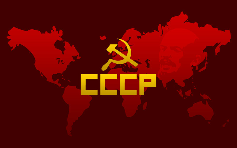 CCCP world map graphic