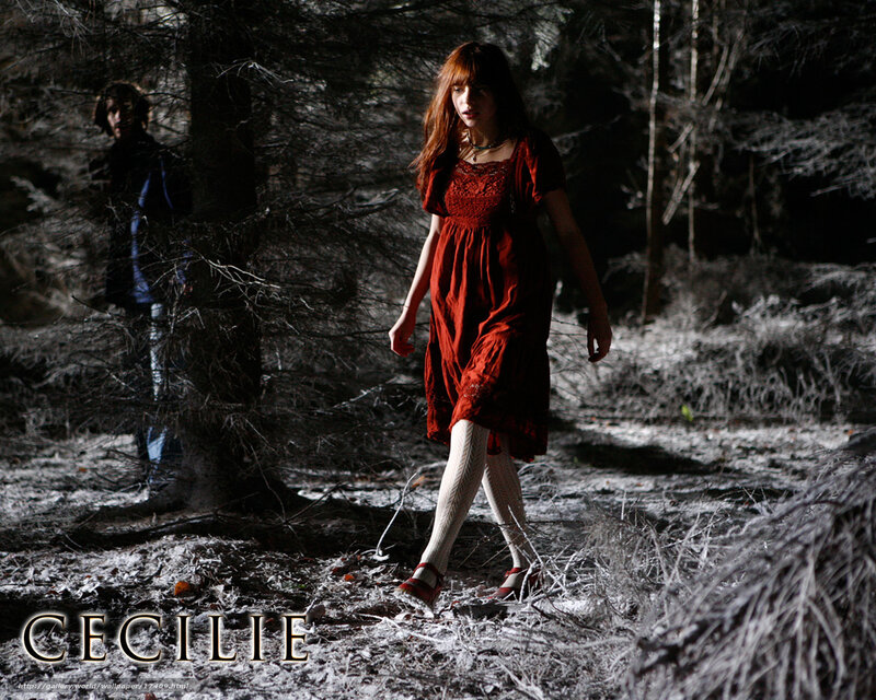 Cecilie in the forest