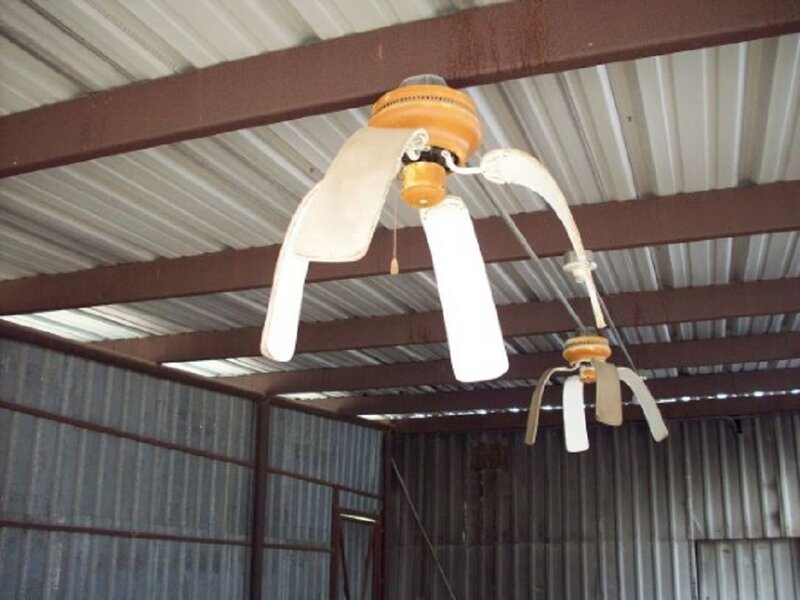Ceiling Fans in Shed