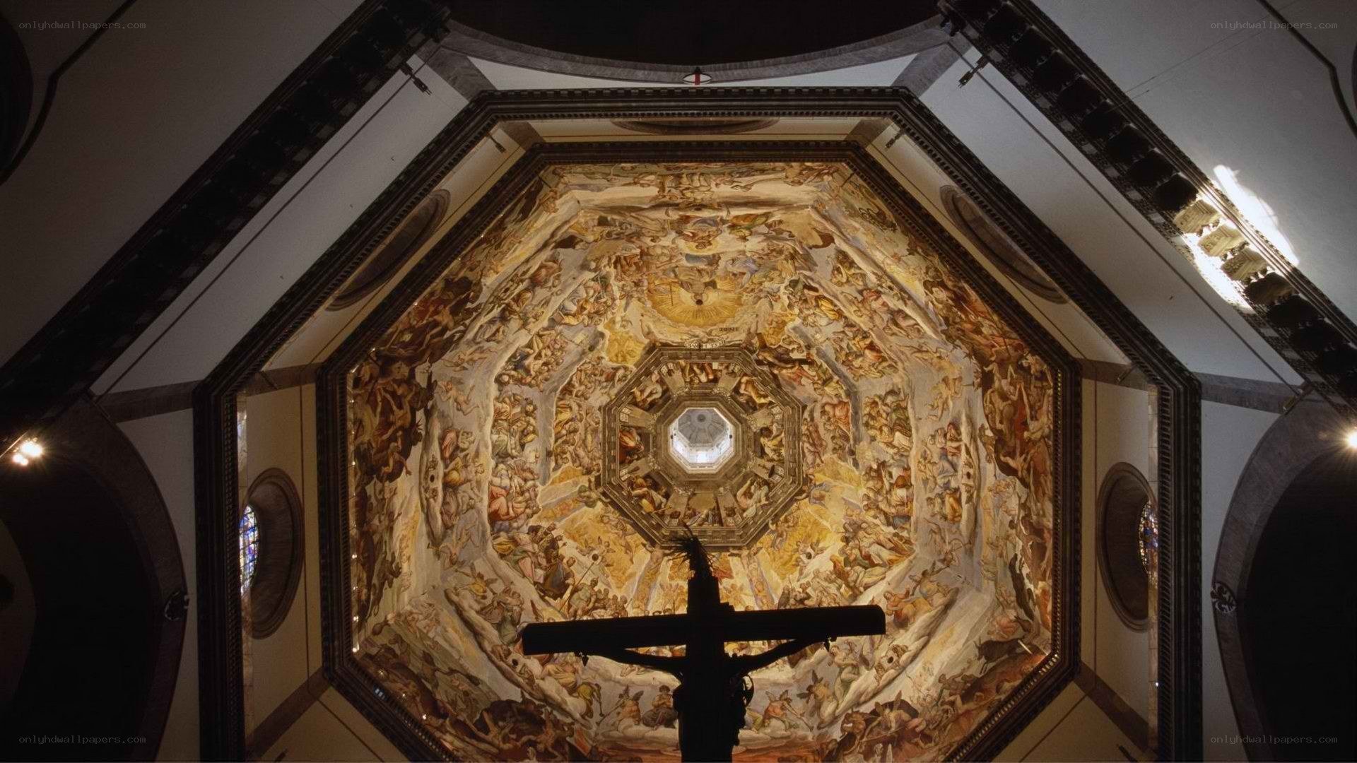 Ceiling fresco in Florence cathedral