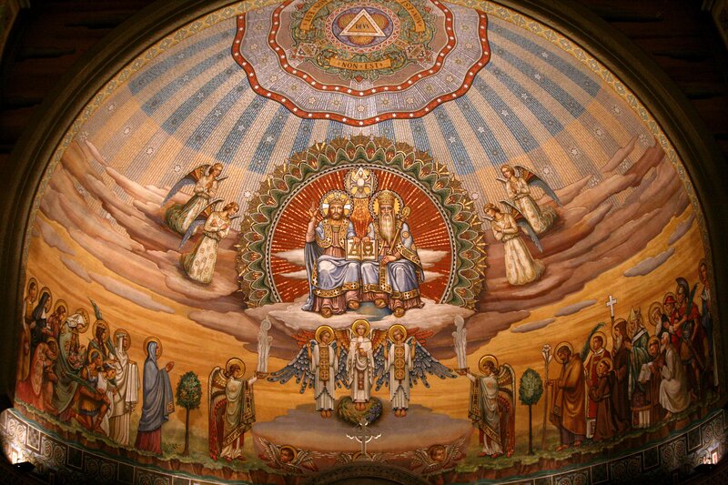 ceiling fresco of the divine judgment