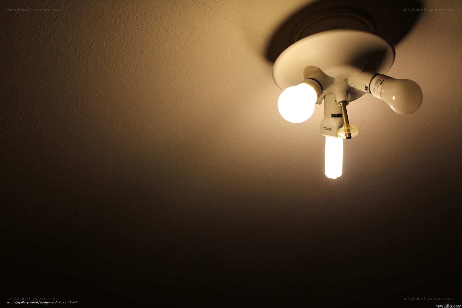 ceiling light fixture with bulbs