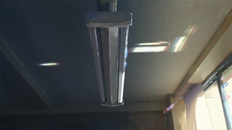 ceiling light in a room
