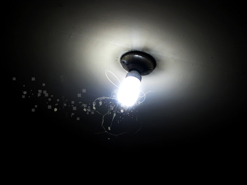 ceiling light with decorative effects