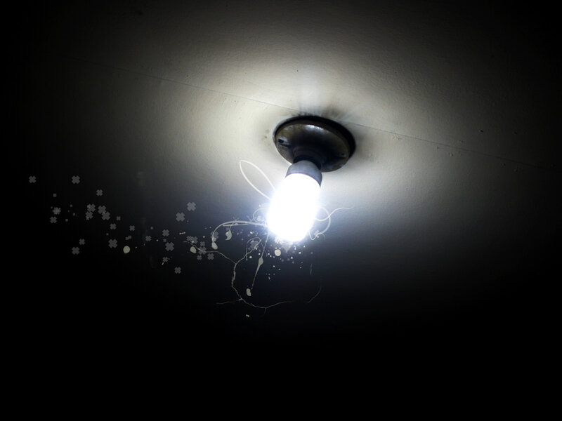 ceiling light with decorative effects
