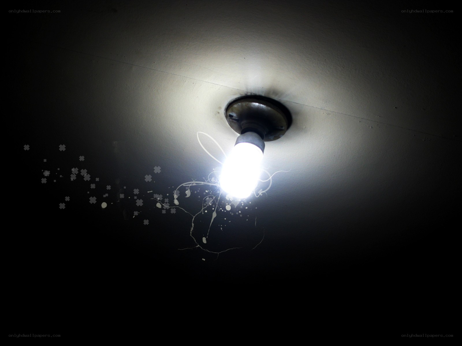 ceiling light with decorative effects