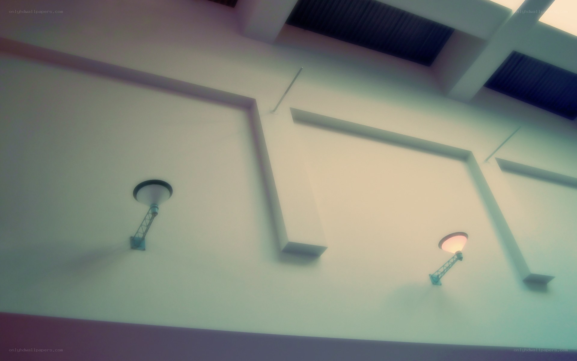 ceiling lights in a modern room