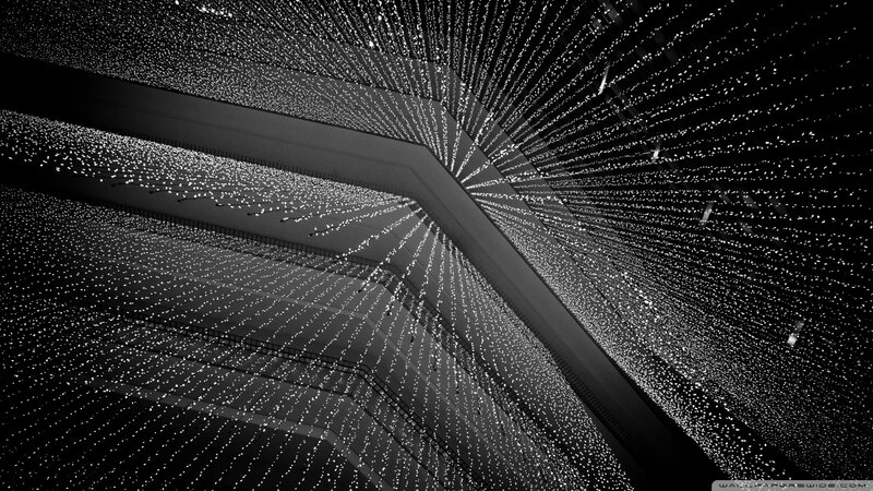 ceiling lights in black and white