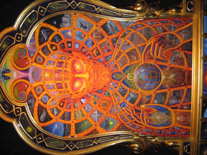Ceiling Mural with Face