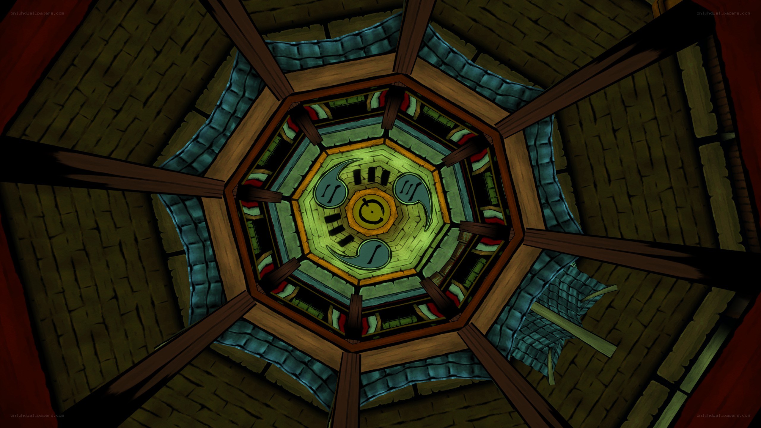 ceiling of a tower room