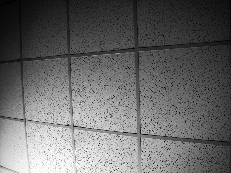 ceiling tiles in a grid