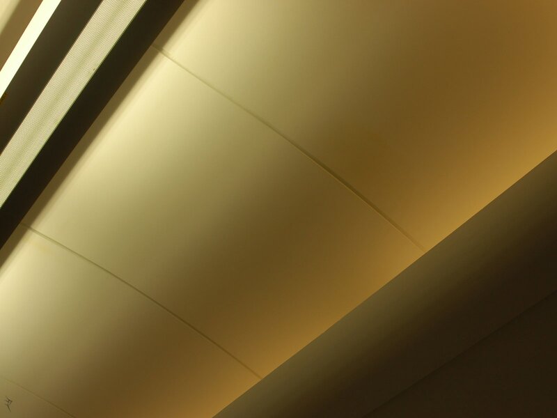 ceiling with recessed lighting