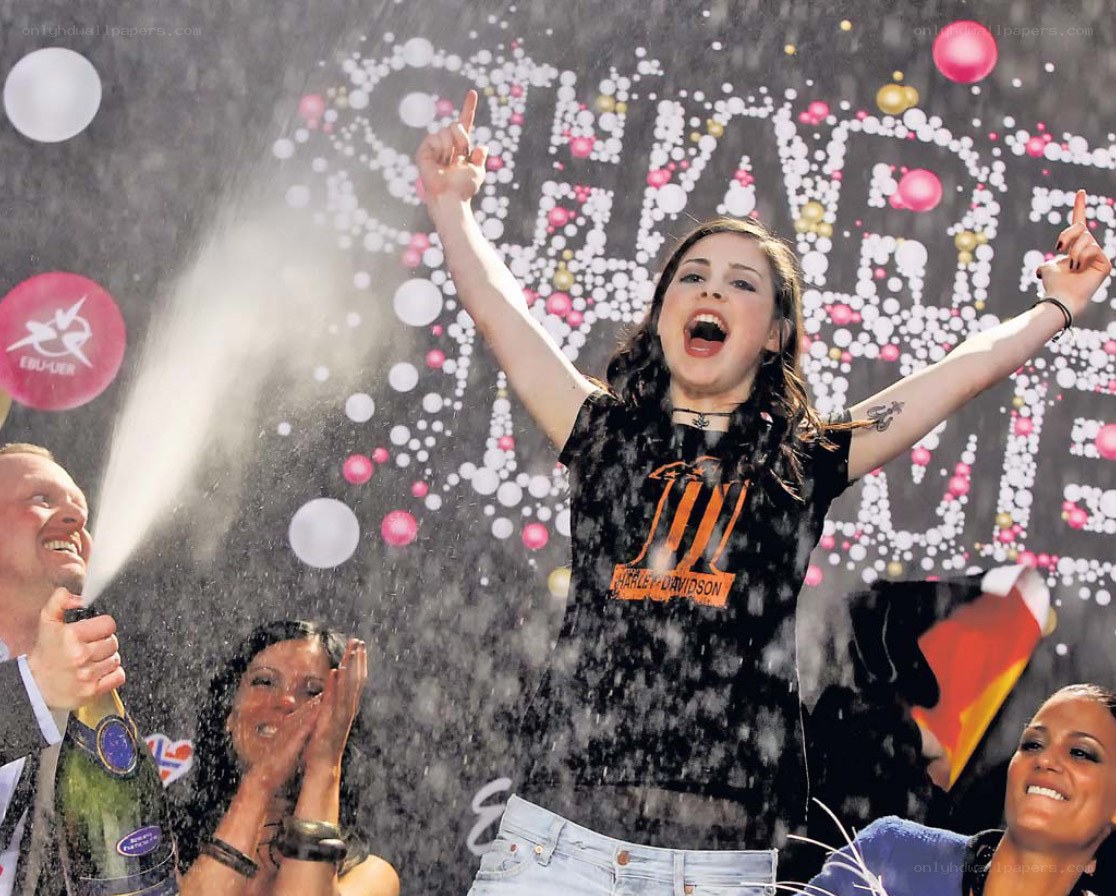Celebration with champagne spray