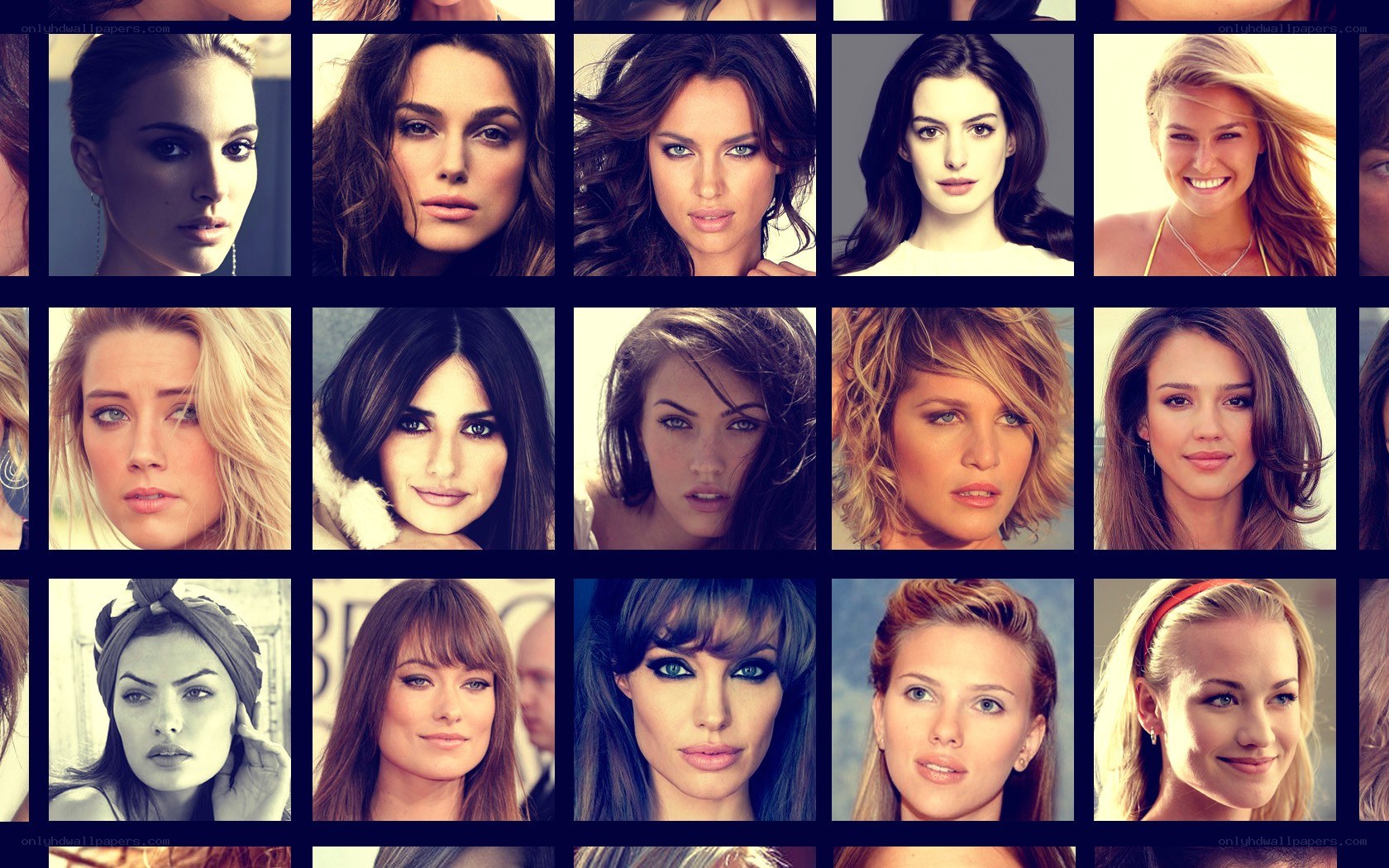 celebrity headshots collage