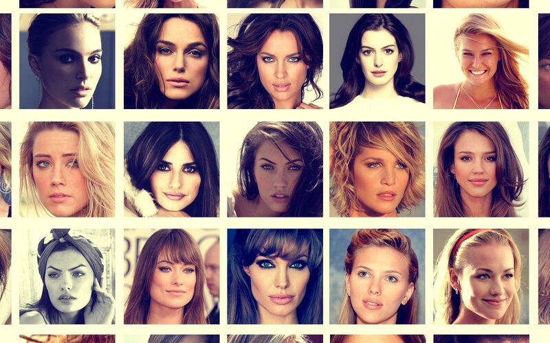 celebrity portrait collage